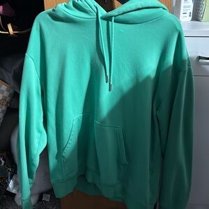 Bright green plain hoodie